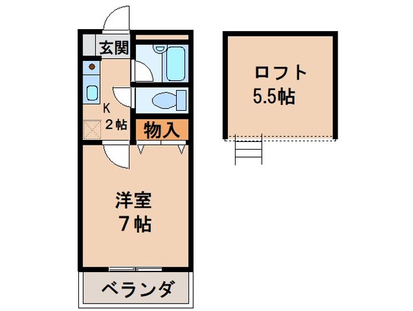 シャムール関戸の物件間取画像